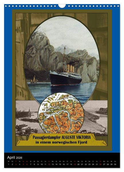 Produktbild: Deutsche Handelsschiffe vor 1945 (Wandkalender 2026 DIN A3 hoch), CALVENDO Monatskalender