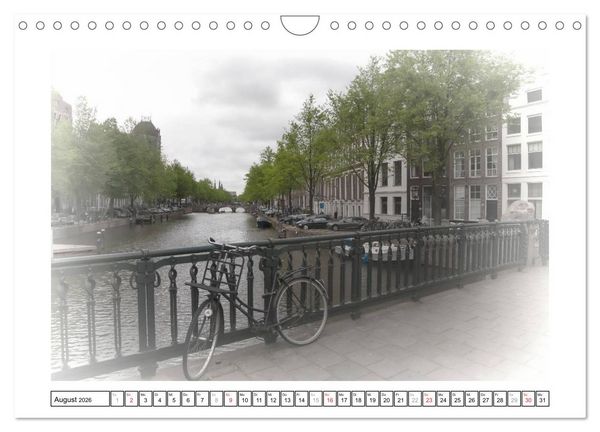 Produktbild: AMSTERDAM Erinnerungen (Wandkalender 2026 DIN A4 quer), CALVENDO Monatskalender
