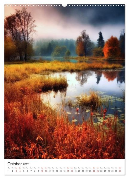 Produktbild: Rhythmic Nature (Wall Calendar 2026 DIN A2 portrait), CALVENDO 12 Month Wall Calendar