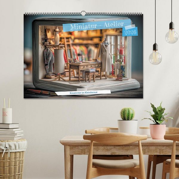 Produktbild: Miniatur - Atelier (Wandkalender 2026 DIN A2 quer), CALVENDO Monatskalender