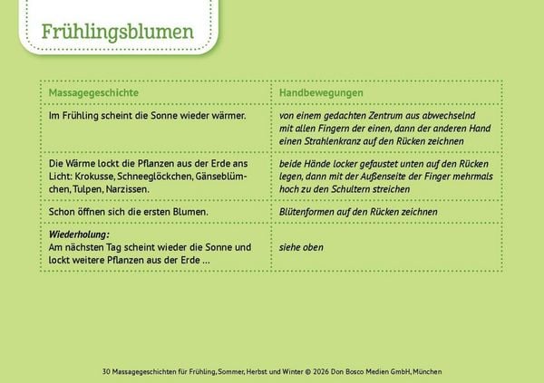 Produktbild: 30 Massagegeschichten f&uuml;r Fr&uuml;hling, Sommer, Herbst und Winter
