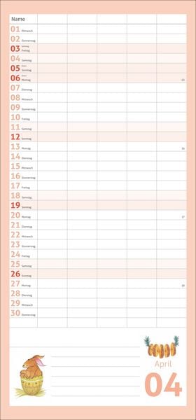 Produktbild: Times&more Schaffner Familienplaner 2026