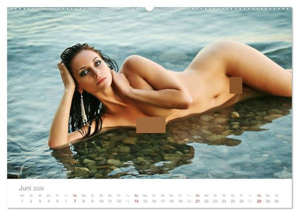 Produktbild: Wasser und Nymphen - Akt am Wasser (Wandkalender 2026 DIN A2 quer), CALVENDO Monatskalender