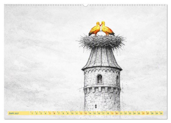 Produktbild: Farben des Augenblicks - Momente, die bleiben (Wandkalender 2027 DIN A2 quer), CALVENDO Monatskalender