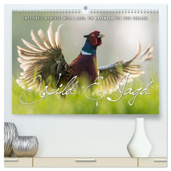 Produktbild: Emotionale Momente: Wild und Jagd. (hochwertiger Premium Wandkalender 2026 DIN A2 quer), Kunstdruck in Hochglanz