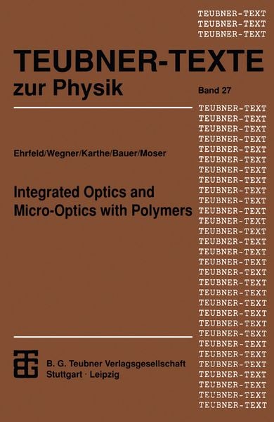 Produktbild: Integrated Optics and Micro-Optics with Polymers