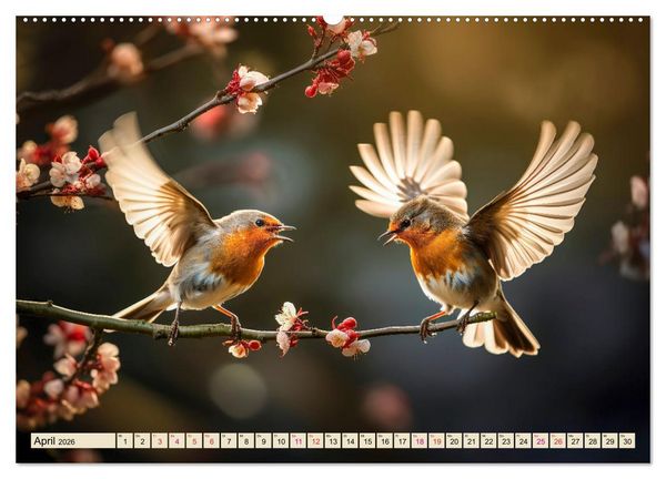 Produktbild: V&ouml;gel Alltag (Wandkalender 2026 DIN A2 quer), CALVENDO Monatskalender