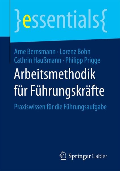 Produktbild: Arbeitsmethodik f&uuml;r F&uuml;hrungskr&auml;fte