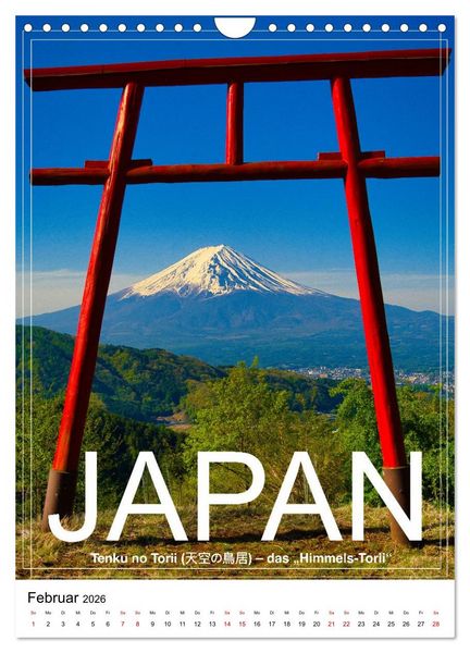 Produktbild: Japan PosterArt 2024 (Wandkalender 2026 DIN A4 hoch), CALVENDO Monatskalender