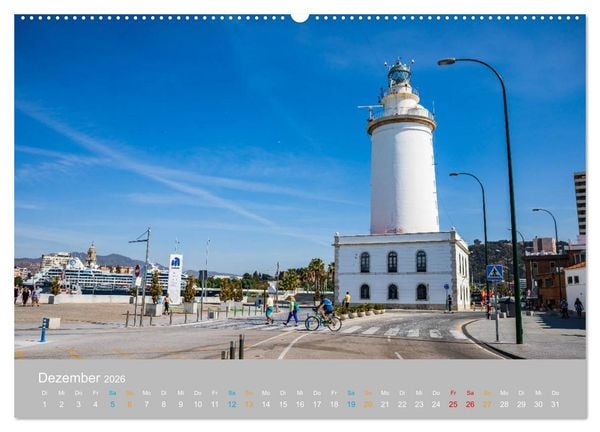 Produktbild: Malaga - andalusische Mittelmeerk&uuml;ste (Wandkalender 2026 DIN A2 quer), CALVENDO Monatskalender