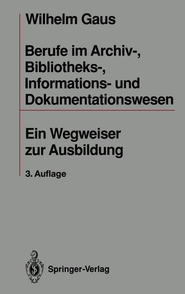 Produktbild: Berufe im Archiv-, Bibliotheks-, Informations- und Dokumentationswesen