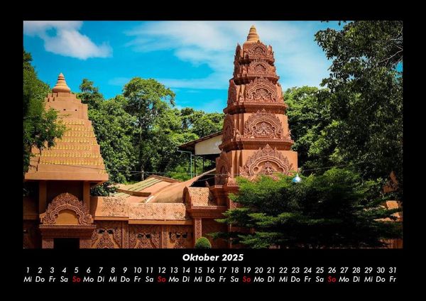 Produktbild: Tempel 2025 Fotokalender DIN A3