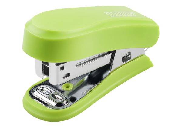 Produktbild: Heftger&auml;t Mini, bis 12 Blatt gr&uuml;n, im Blister