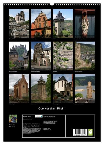 Produktbild: Oberwesel am Rhein (hochwertiger Premium Wandkalender 2026 DIN A2 hoch), Kunstdruck in Hochglanz