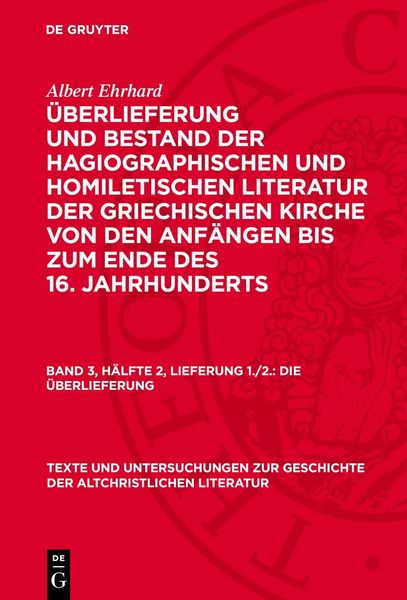 Produktbild: Die &Uuml;berlieferung