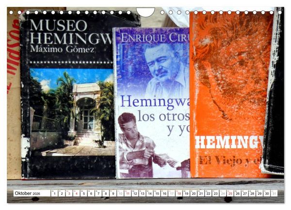 Produktbild: Hemingways Havanna - Ein Dichter und seine Stadt (Wandkalender 2026 DIN A4 quer), CALVENDO Monatskalender