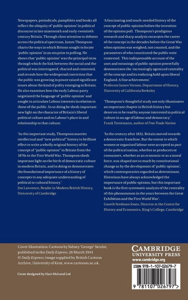 Produktbild: British Political Culture and the Idea of 'Public Opinion', 1867-1914