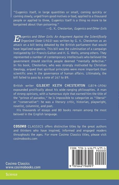 Produktbild: Eugenics and Other Evils