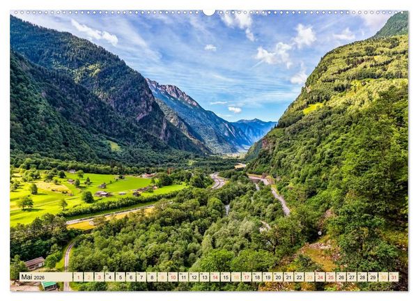 Produktbild: Auf der gro&szlig;en Tour durch die Schweiz, Etappe 1, Appenzell zum Genfer See (hochwertiger Premium Wandkalender 2026 DIN A2 quer), Kunstdruck in Hochglanz