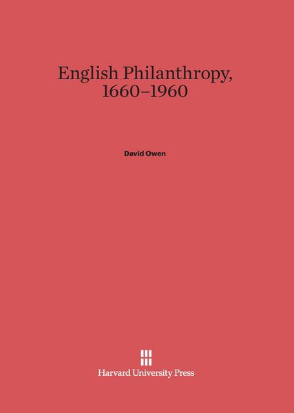 Produktbild: English Philanthropy, 1660-1960