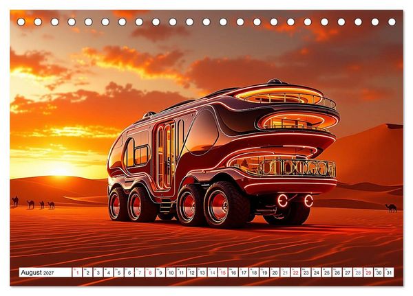 Produktbild: Rollende Traumwelten (Tischkalender 2027 DIN A5 quer), CALVENDO Monatskalender