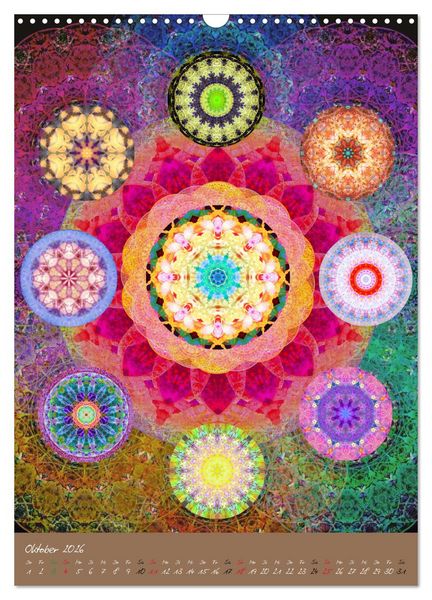 Produktbild: BLUMEN MANDALAS (Wandkalender 2026 DIN A3 hoch), CALVENDO Monatskalender