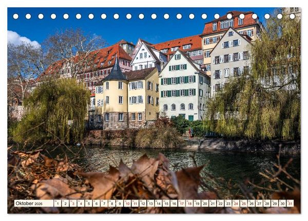 Produktbild: T&uuml;bingen - Schw&auml;bische Perle am Neckar (Tischkalender 2026 DIN A5 quer), CALVENDO Monatskalender