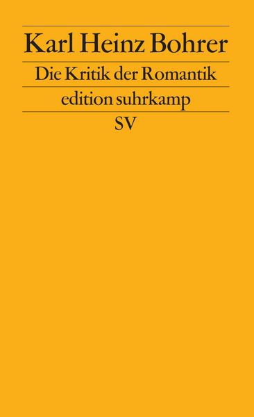 Produktbild: Die Kritik der Romantik