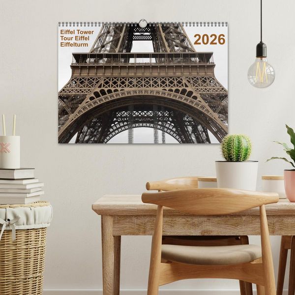 Produktbild: Eiffel Tower &ndash; Tour Eiffel &ndash; Eiffelturm &ndash; Paris 2026 (Wandkalender 2026 DIN A3 quer), CALVENDO Monatskalender