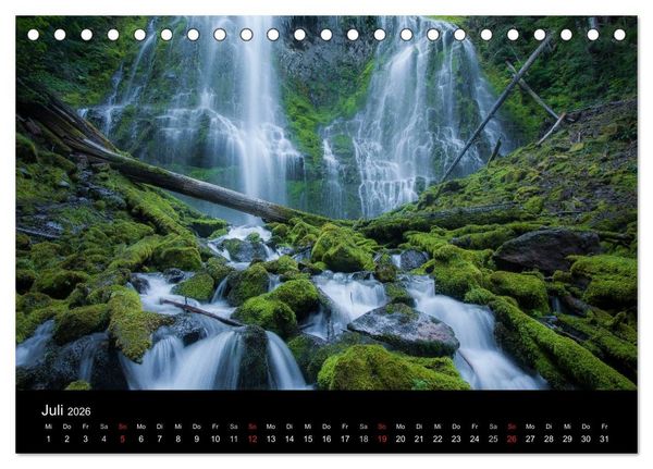 Produktbild: Die Landschaften Nordamerikas (Tischkalender 2026 DIN A5 quer), CALVENDO Monatskalender