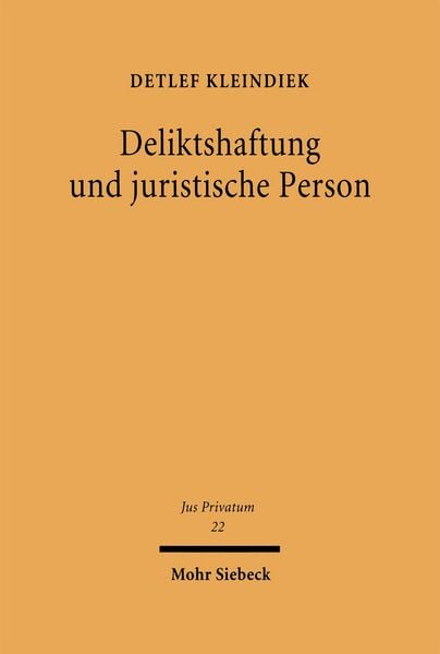 Produktbild: Deliktshaftung und juristische Person