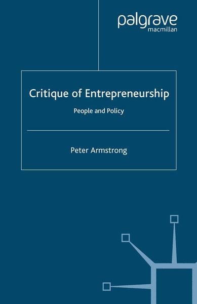 Produktbild: Critique of Entrepreneurship