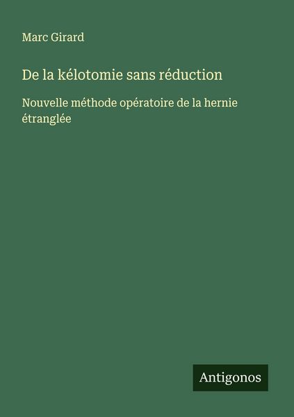 Produktbild: De la k&eacute;lotomie sans r&eacute;duction