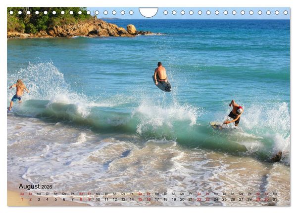 Produktbild: Surfen - die perfekte Welle (Wandkalender 2026 DIN A4 quer), CALVENDO Monatskalender