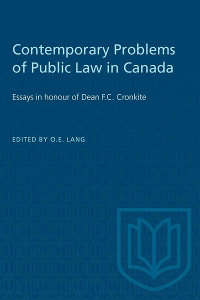Produktbild: Contemporary Problems of Public Law in Canada