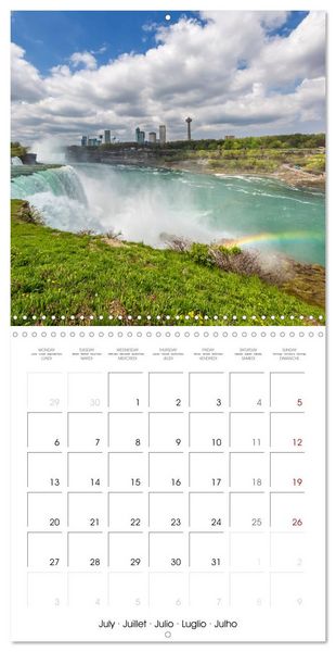 Produktbild: NIAGARA FALLS Idyllic impressions by day and night (Wall Calendar 2026 12 &times; 12 Inch) CALVENDO 12 Month Wall Calendar