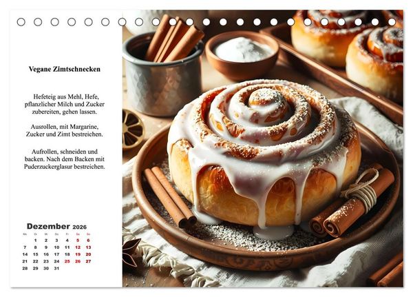 Produktbild: Green Delights - Ein Jahr voller veganer Gen&uuml;sse (Tischkalender 2026 DIN A5 quer), CALVENDO Monatskalender
