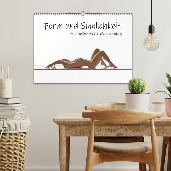 Produktbild: Form und Sinnlichkeit - minimalistische M&auml;nnerakte (Wandkalender 2026 DIN A3 quer), CALVENDO Monatskalender