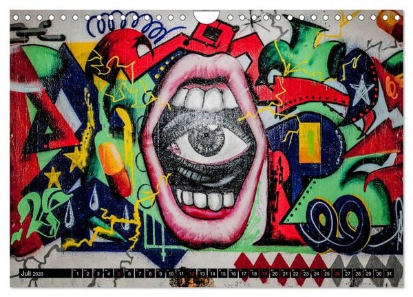 Produktbild: Street art D&uuml;sseldorf Michael Jaster (Wandkalender 2026 DIN A4 quer), CALVENDO Monatskalender