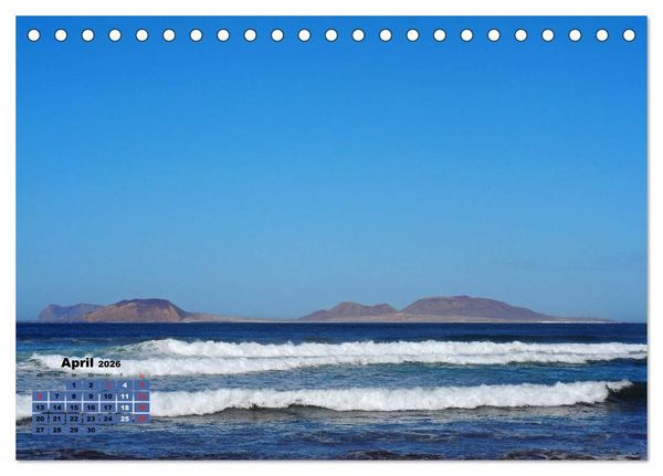 Produktbild: Lanzarote - Land der schwarzen Erde (Tischkalender 2026 DIN A5 quer), CALVENDO Monatskalender