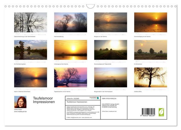 Produktbild: Teufelsmoor Impressionen (Wandkalender 2026 DIN A3 quer), CALVENDO Monatskalender