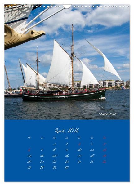 Produktbild: Unter Segeln (Wandkalender 2026 DIN A3 hoch), CALVENDO Monatskalender