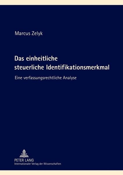 Produktbild: Das einheitliche steuerliche Identifikationsmerkmal