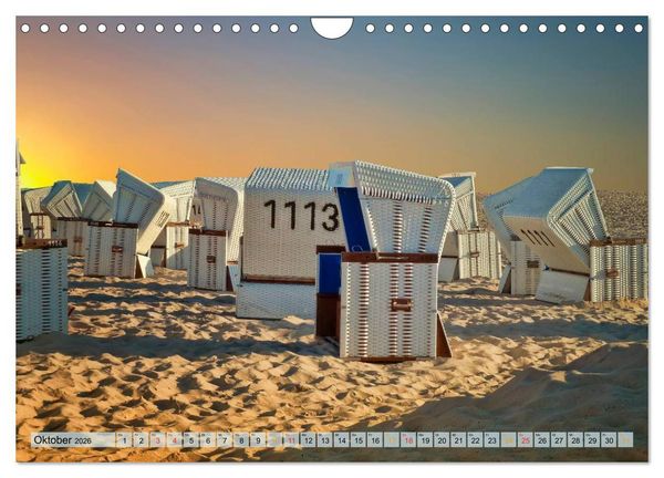 Produktbild: Strandvergn&uuml;gen - an Nordsee und Ostsee (Wandkalender 2026 DIN A4 quer), CALVENDO Monatskalender