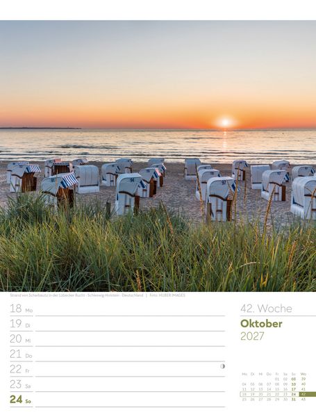 Produktbild: Am Meer Wochenplaner Kalender 2027