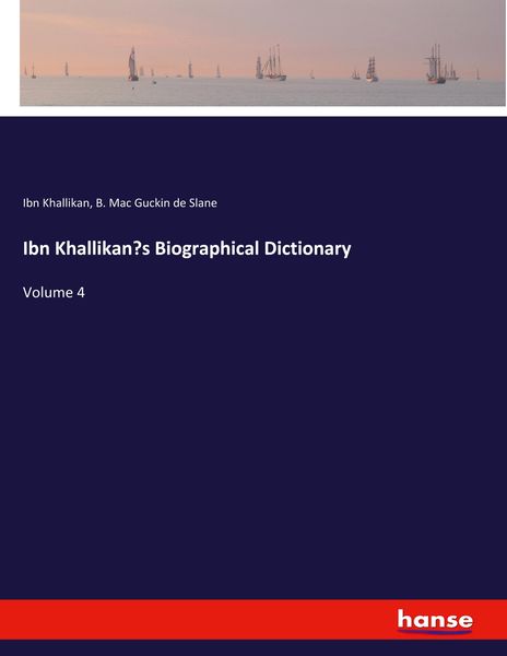 Produktbild: Ibn Khallikan's Biographical Dictionary