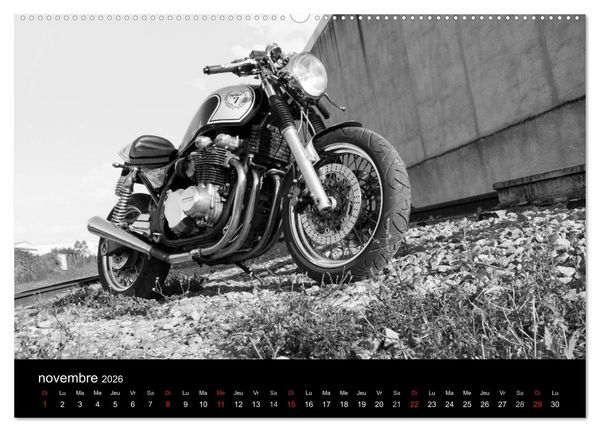 Produktbild: Une moto de caract&egrave;re (Calendrier mural 2026 DIN A2 vertical) calendrier de bureau