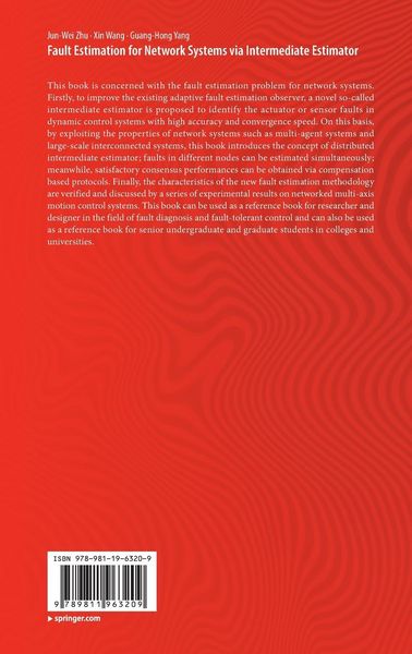 Produktbild: Fault Estimation for Network Systems via Intermediate Estimator