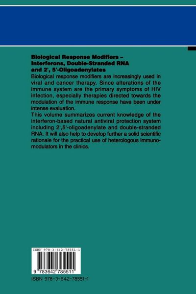 Produktbild: Biological Response Modifiers &mdash; Interferons, Double-Stranded RNA and 2&prime;,5&prime;-Oligoadenylates