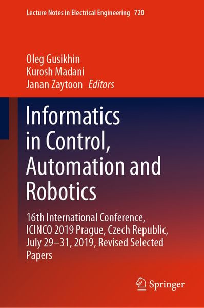 Produktbild: Informatics in Control, Automation and Robotics